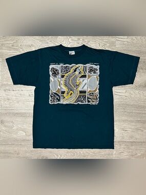 Vintage 1992 Australian Art “Reptiles Dreaming” Men’s Graphic Shirt